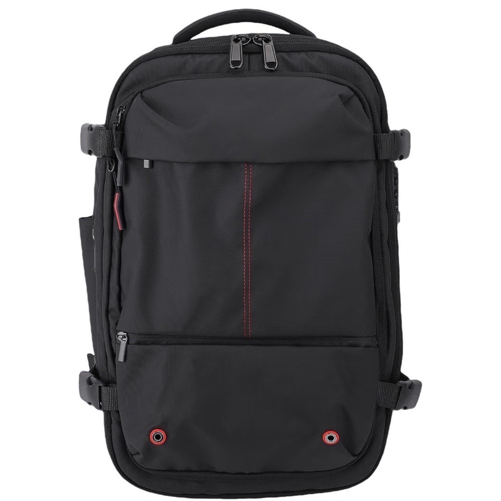 Expandable Vacuum Travel Backpack OS Black NWT TSA Lock Laptop Bag